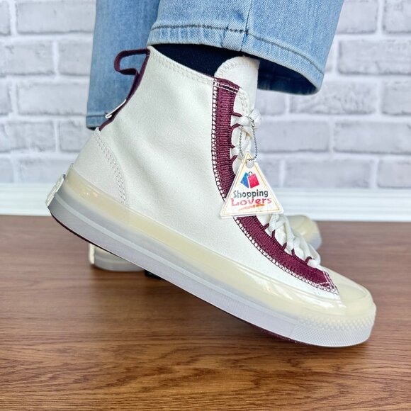 ⭐Converse Chuck Taylor All Star CX Hi Sz 8 Women's Shoes Beige Sneakers A07194C⭐ - Picture 4 of 14